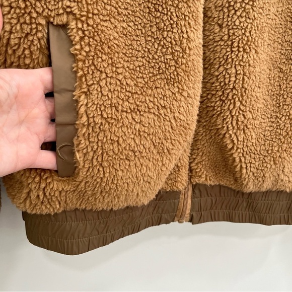 Zyia Camel Sierra Fleece Reversible Jacket Coat 70’s Retro Women’s Size Medium - Picture 13 of 16